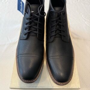Perry Ellis Black Leather Oxfords